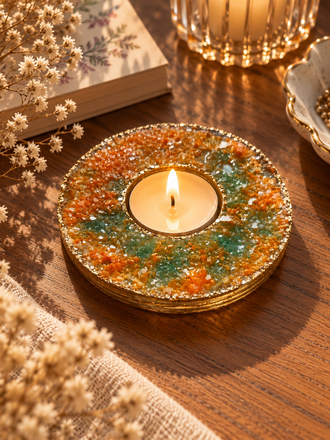 Druzy Tealight Holder (D1)