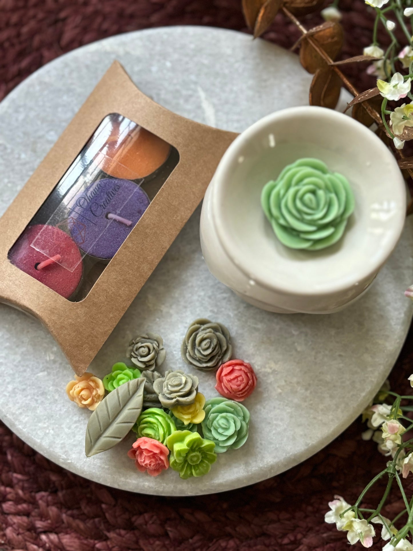 Off-White Diffuser Kit - Melts, Tealight Candles & Ceramic Diffuser