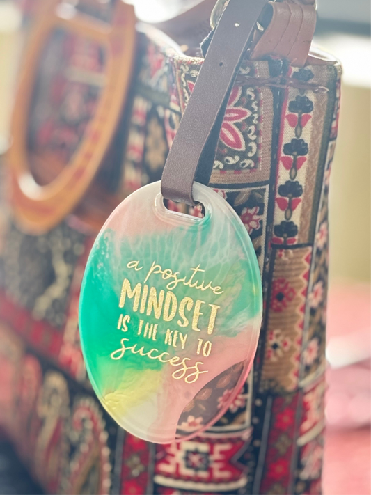 Luggage Tag - A Positive Mindset Is The Key To Success