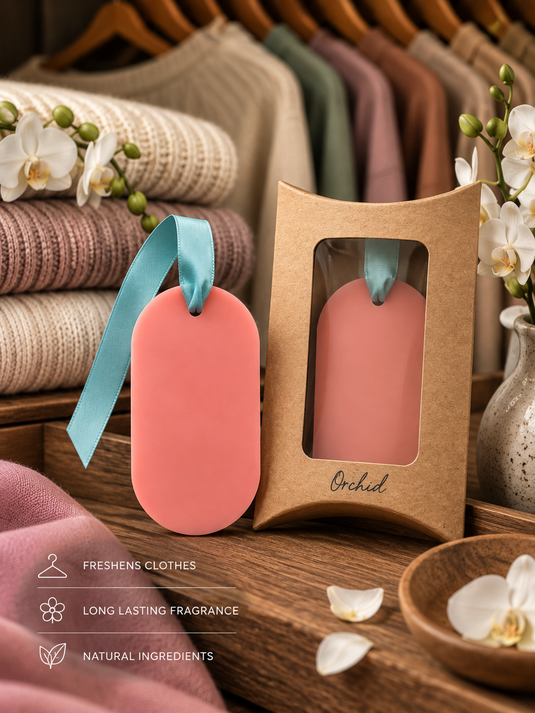 Wardrobe Wax Tablet - Orchid Fragrance