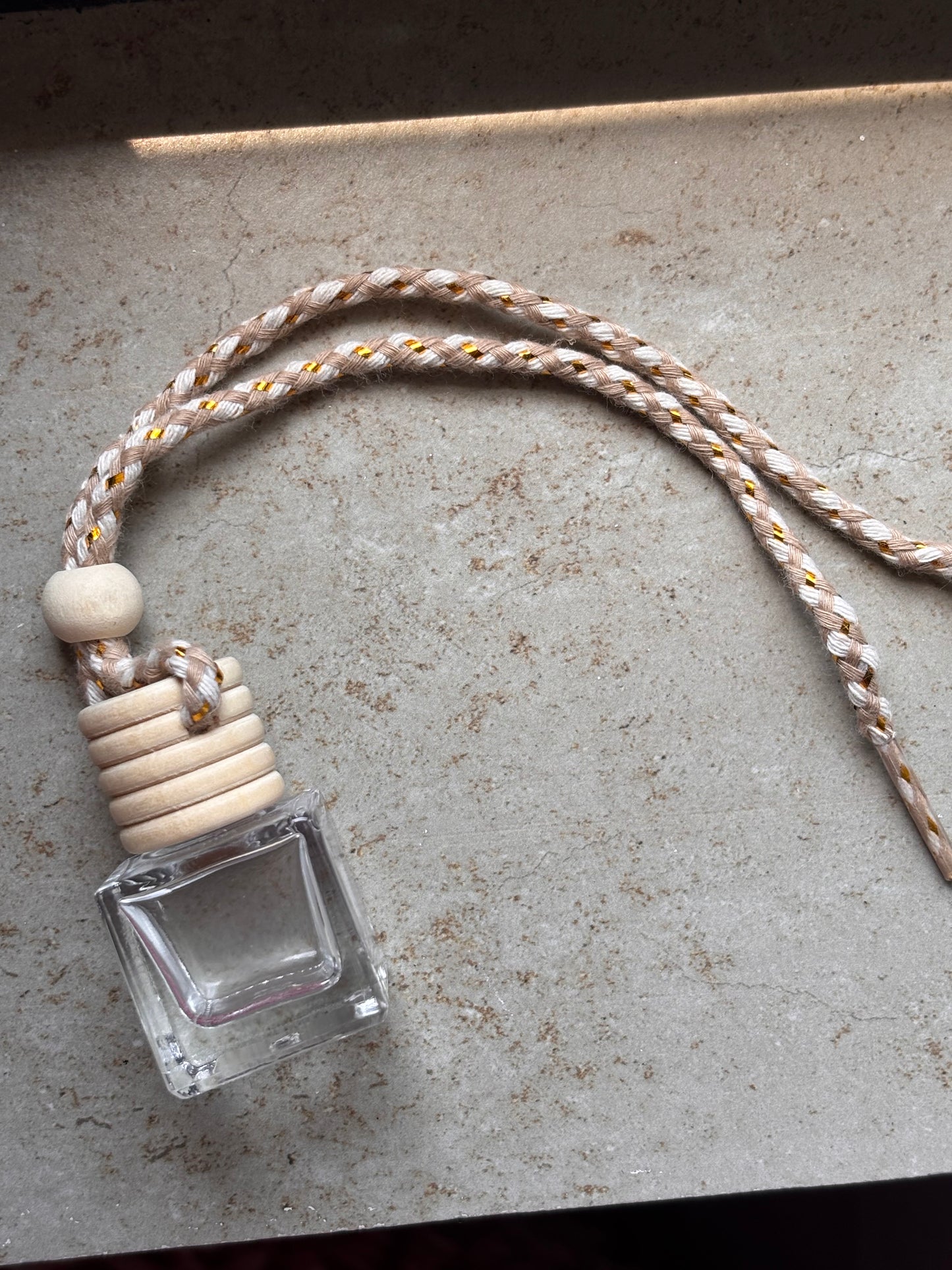 Car Diffuser Bottle - Cube Shape - 9 nos