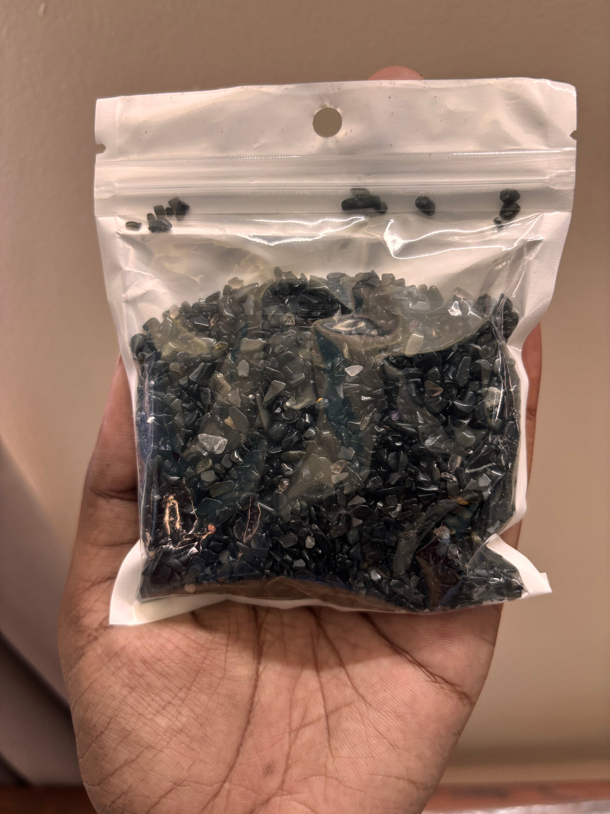 Black stones for craft work(294 gms)