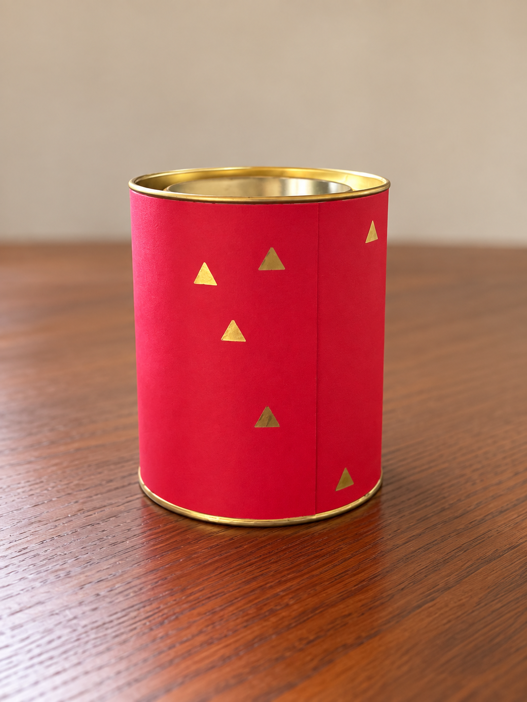 Red Foiled Cannisters - Set of 4 - Type 2