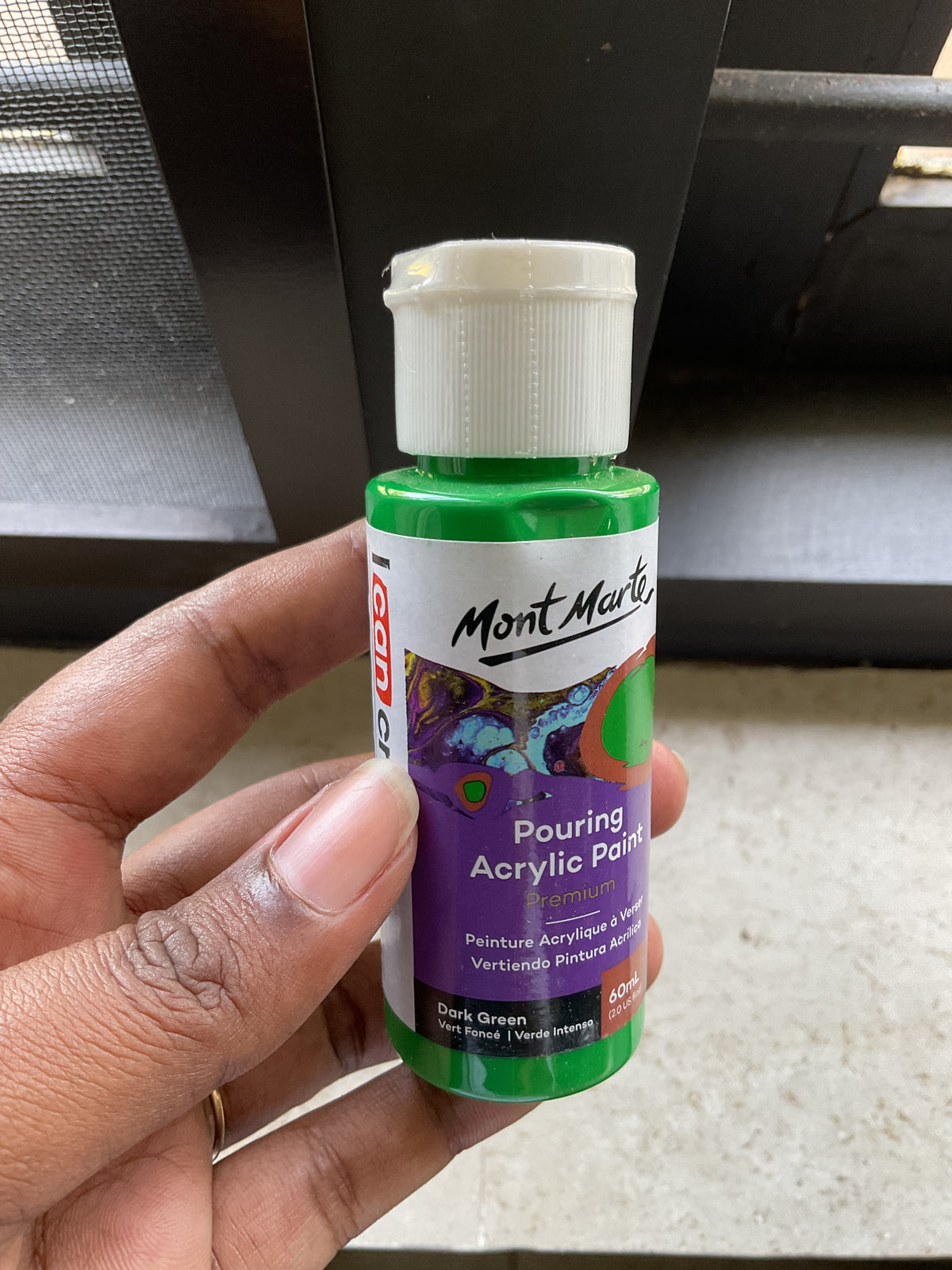Pouring Paint - Dark Green- 60 ml - Sealed Bottle
