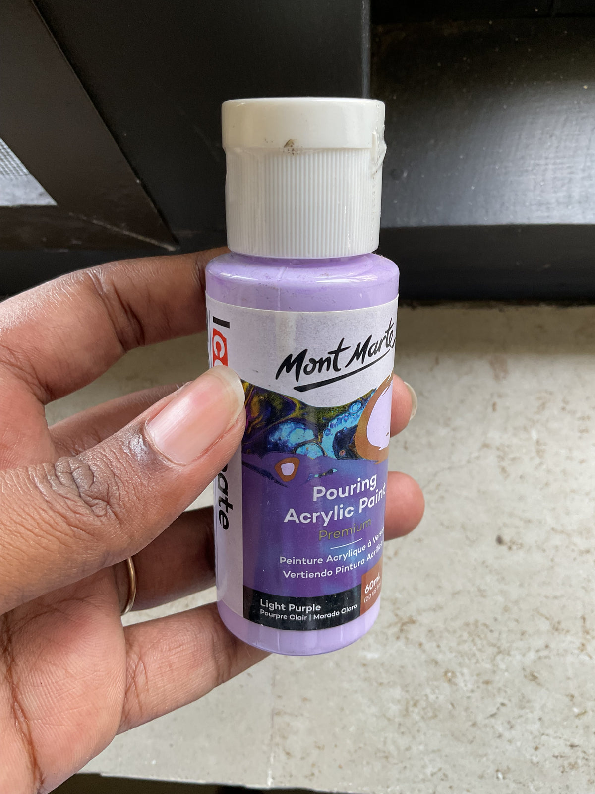 Pouring Paint - Light Purple- 60 ml - Sealed Bottle