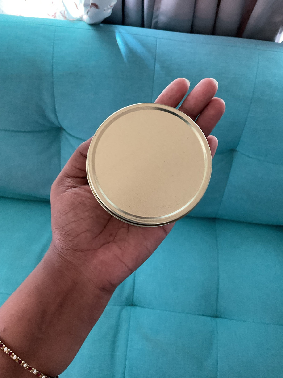 Gold Tin Candle Jar - Set of 15 nos