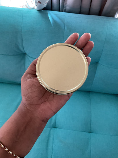 Gold Tin Candle Jar - Set of 15 nos