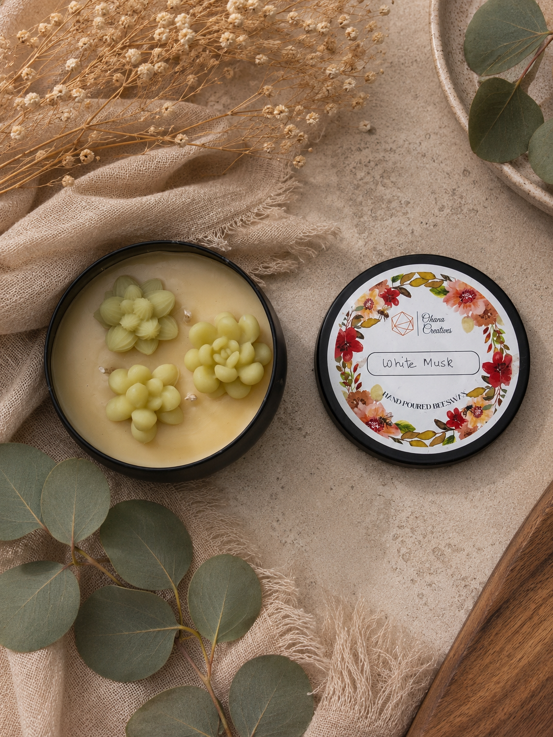 Aura Bowl Candle - White Musk fragrance