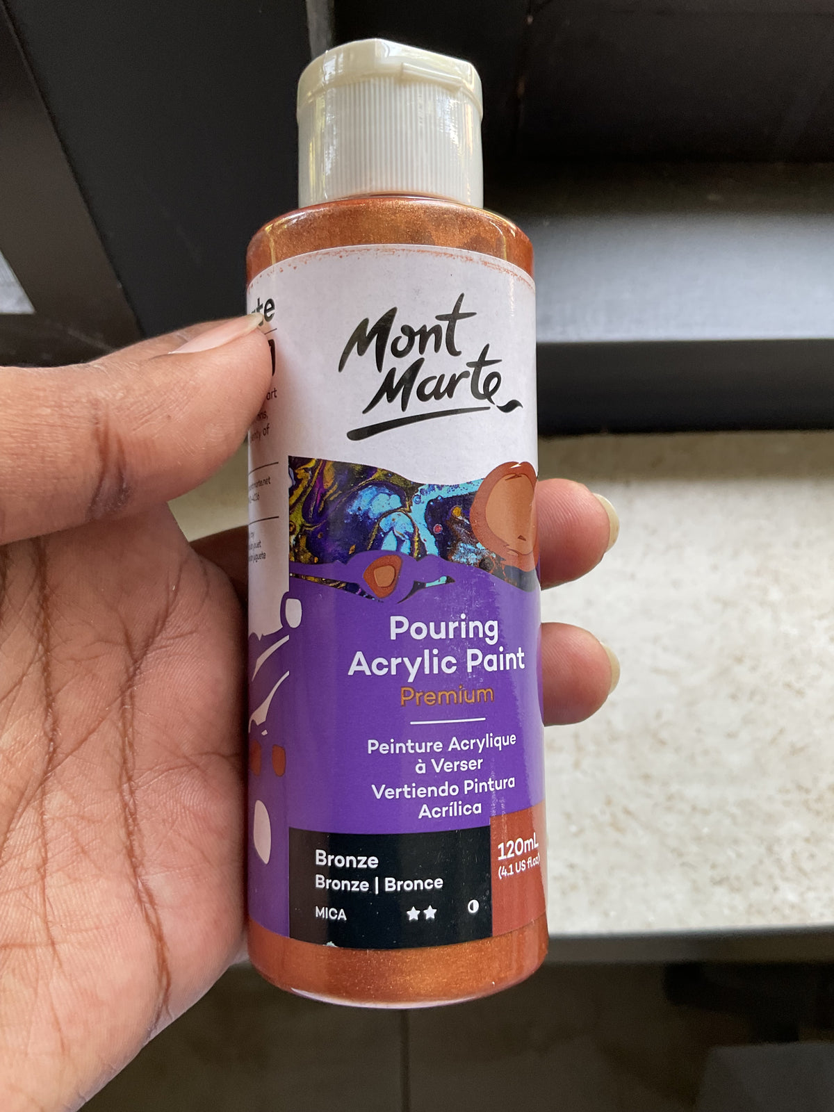 Pouring Paint - Bronze - 120 ml - Used Bottle