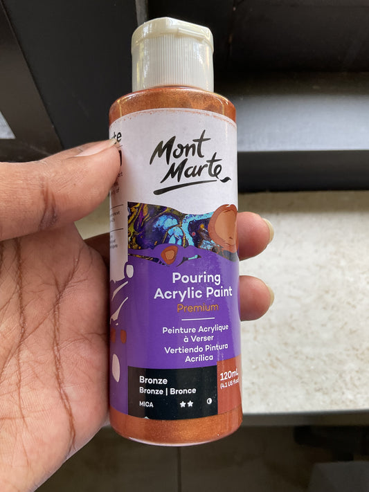 Pouring Paint - Bronze - 120 ml - Used Bottle