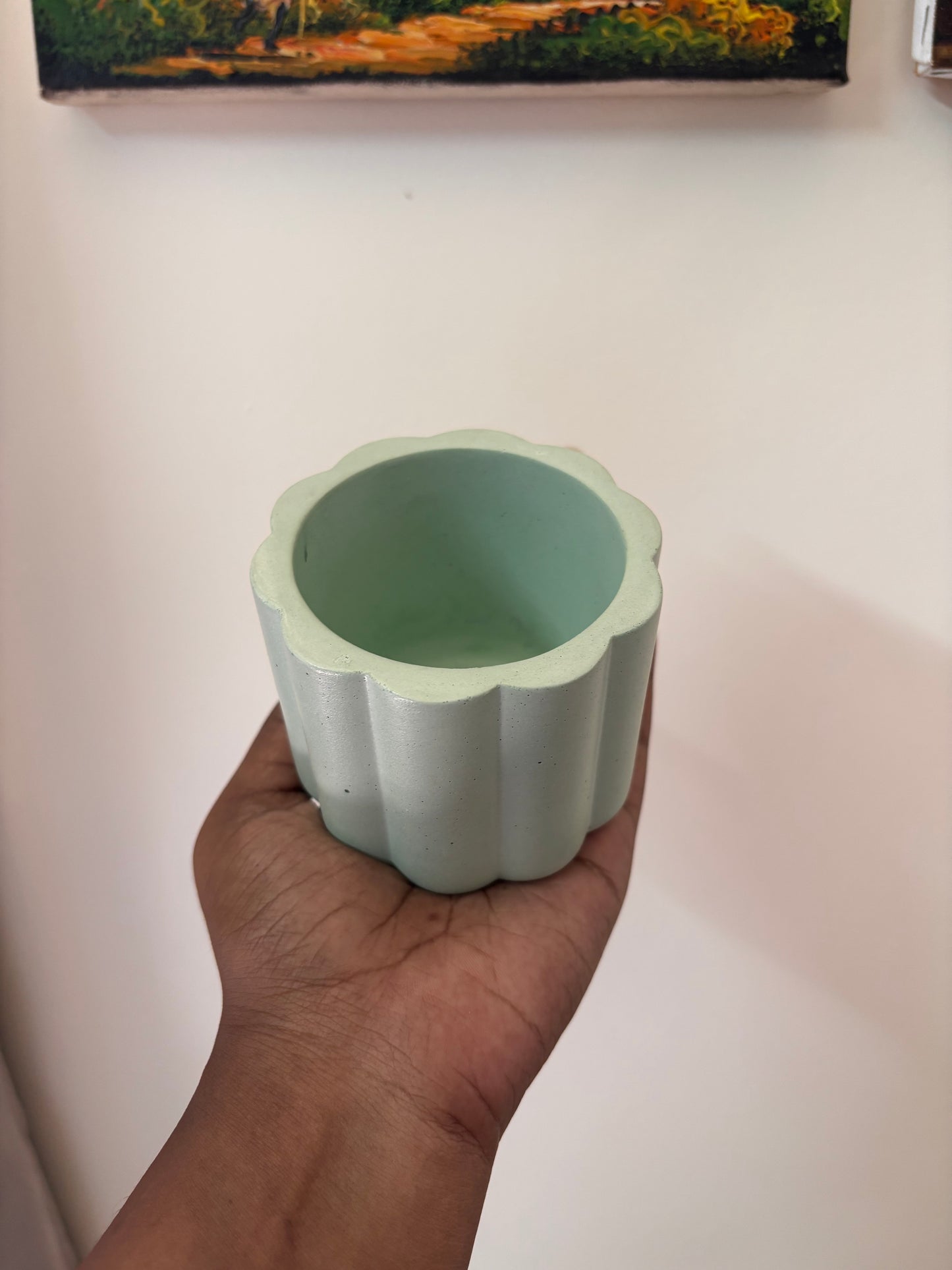 Sunflower Concrete Jar- Set of 7 nos