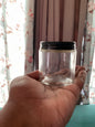 120 ml Glass Candle Jar with Black Lid - Set of 16