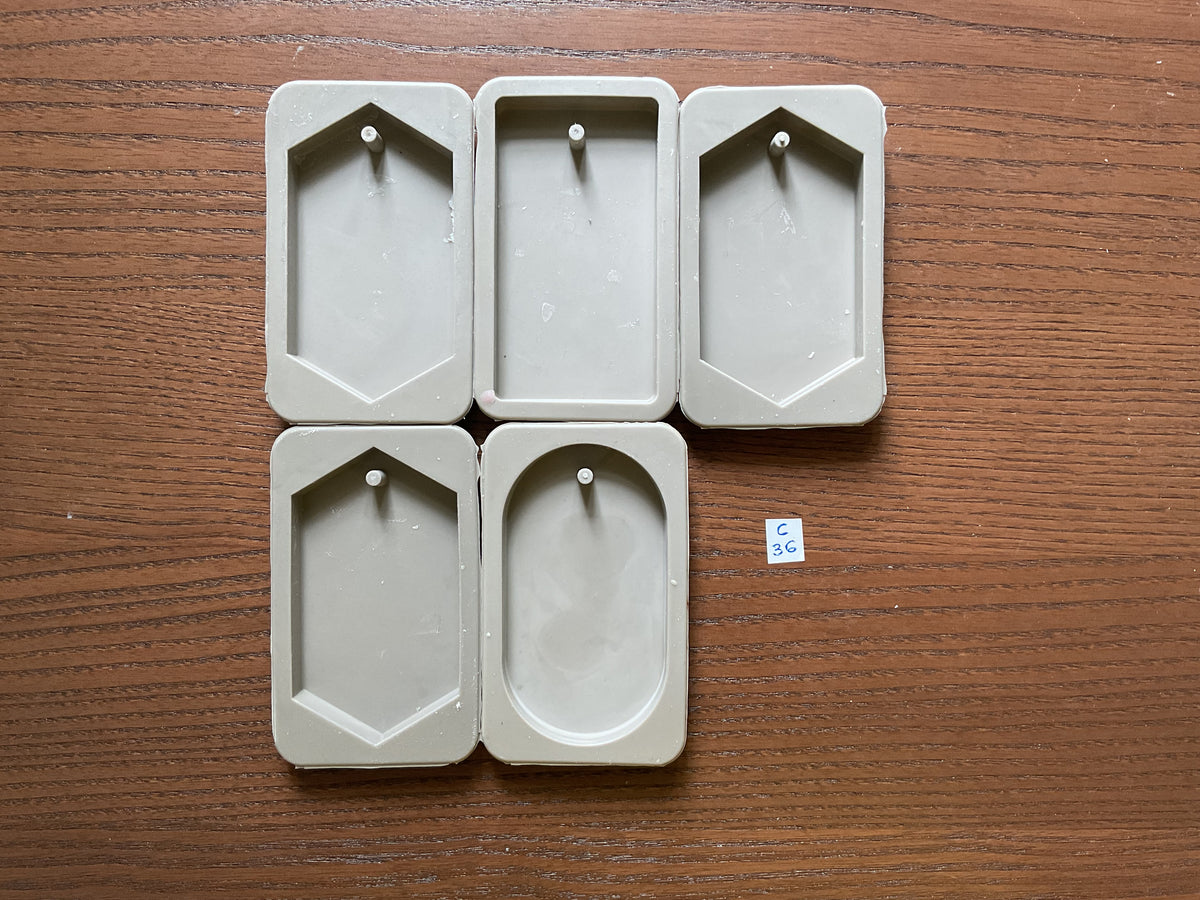 Mould - Wax Tablet - Set of 5 cavities - C36