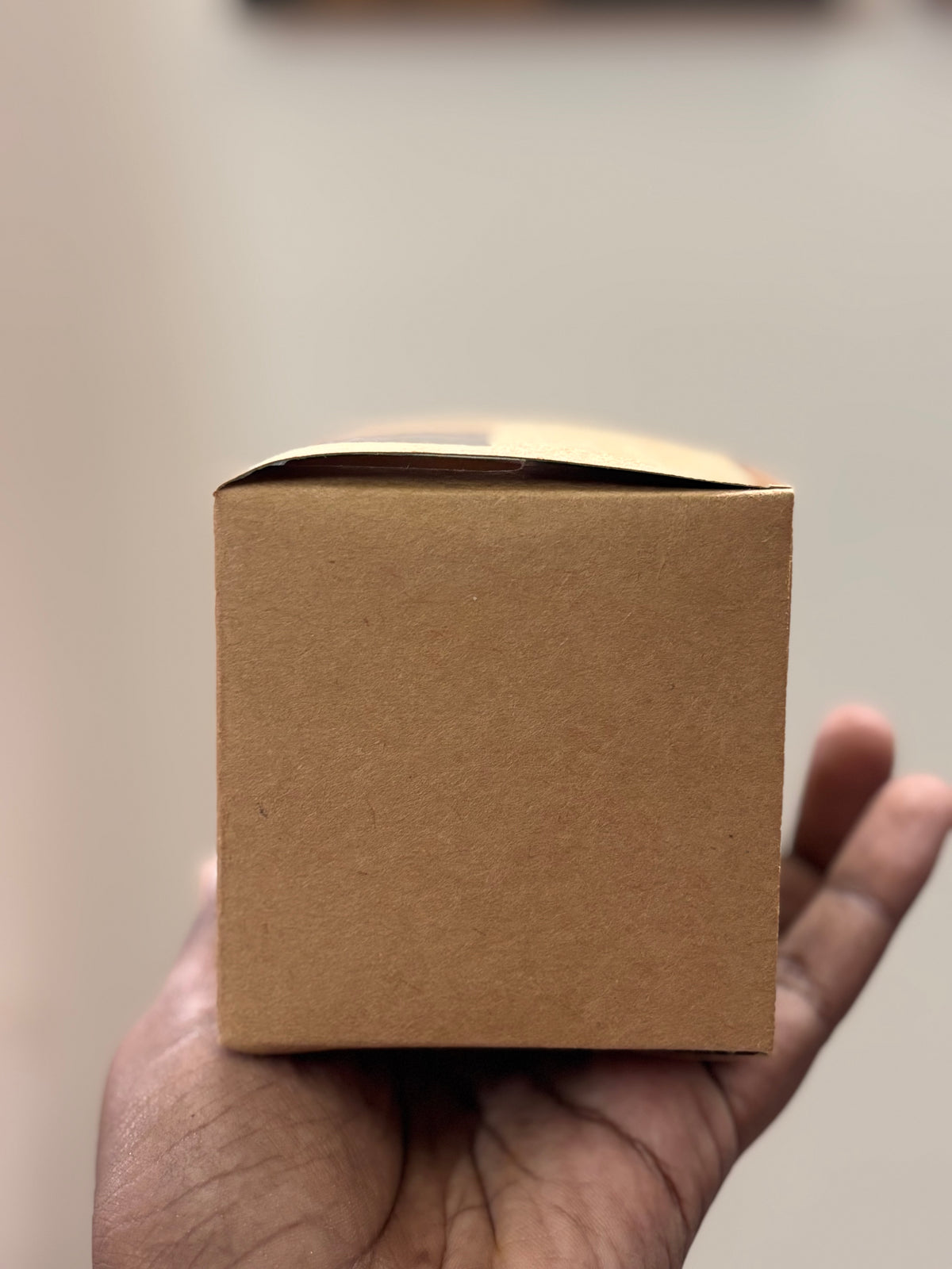 Brown Candle Box with Window - 3 x 3 x 3 inch - Set of 16 nos