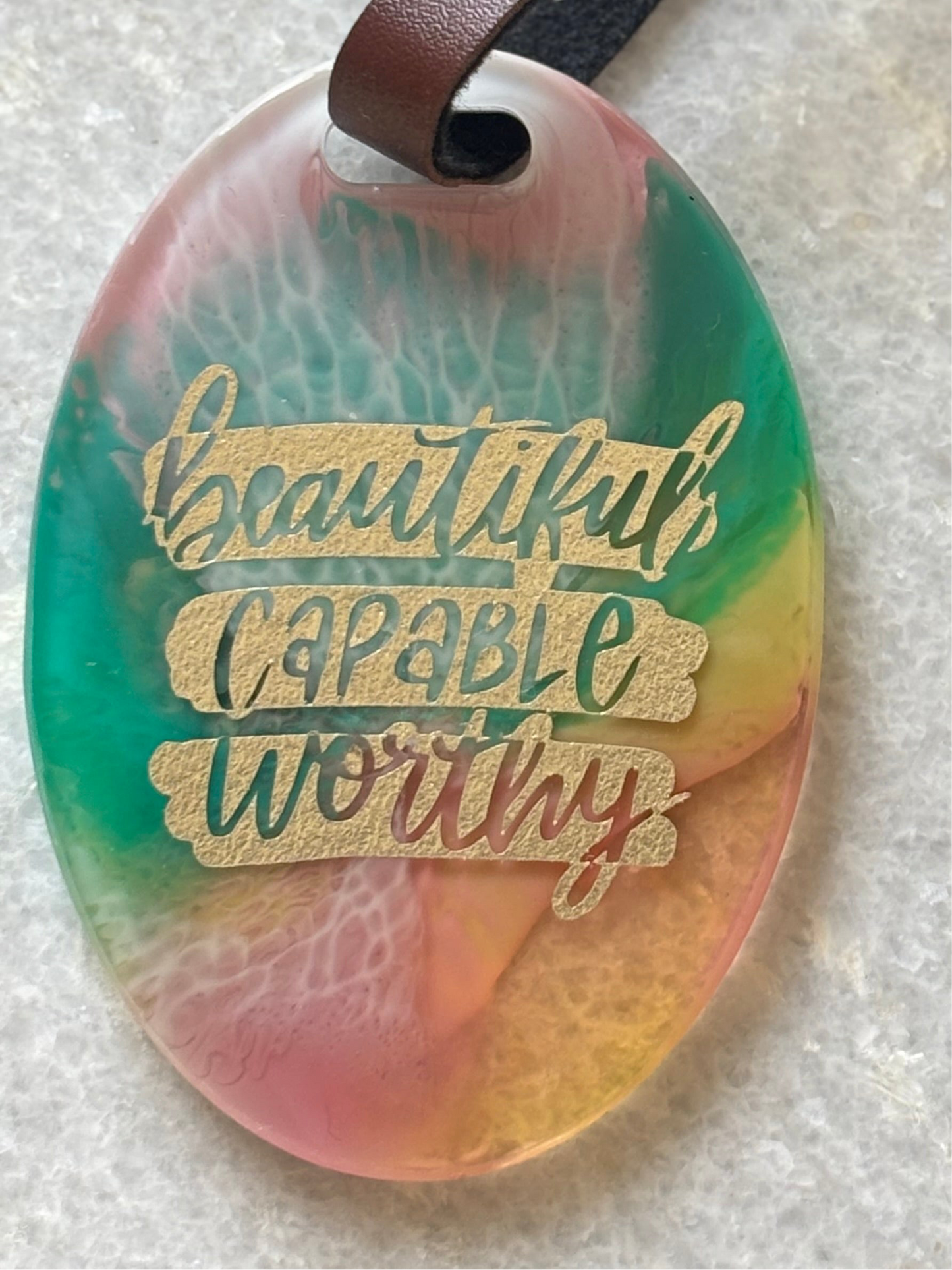 Luggage Tag - Beautiful, Capable, Worthy