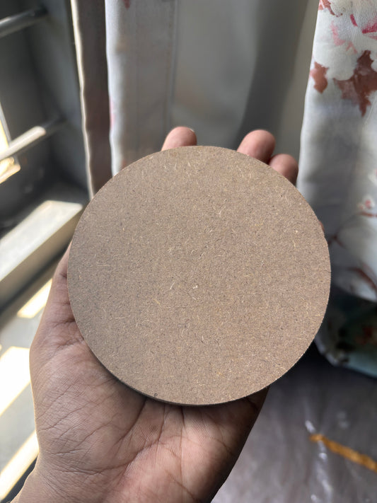 MDF Blank Coasters - 4 inch Round - 69 nos
