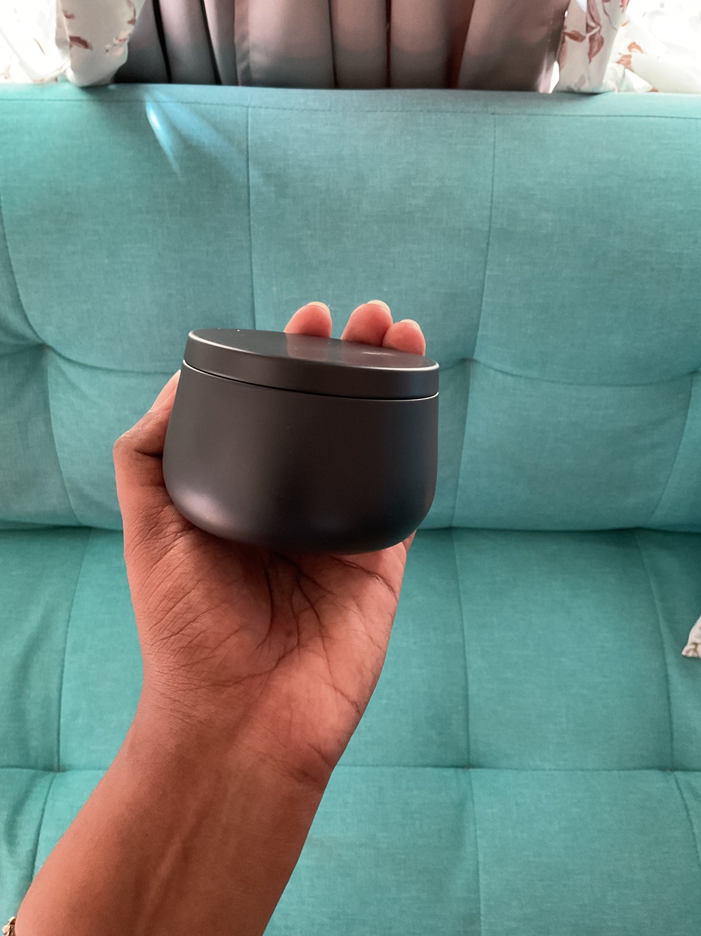 Black Tin Candle Jar - Set of 10 nos
