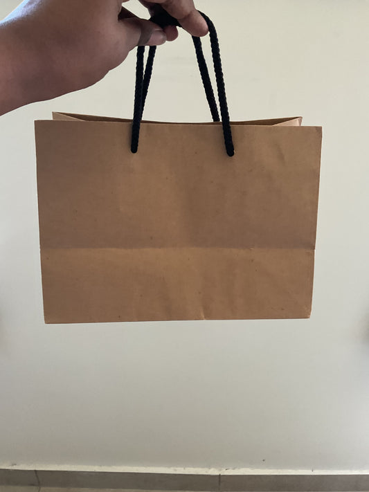 Brown Paper Bags with Handle - Set of 18 nos