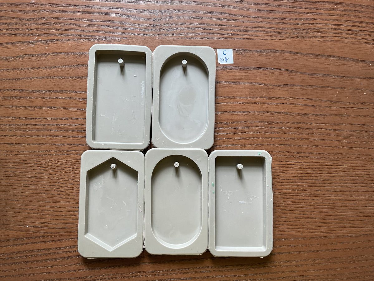 Mould - Wax Tablet - Set of 5 cavities - C34