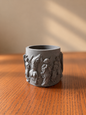 Angel Concrete Candle Jar -1 nos - Grey
