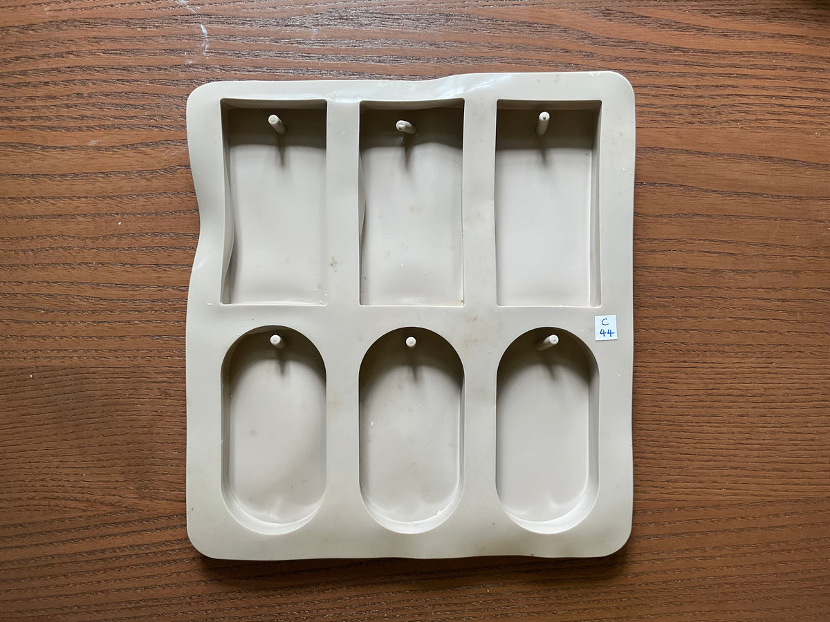 Mould - Wax Tablet - Set of 6 cavities - C44