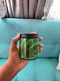 250 ml Green Glass Jar with Black lid - Set of 10 jars