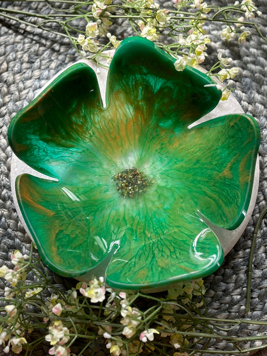 Green Trinket Tray - Large