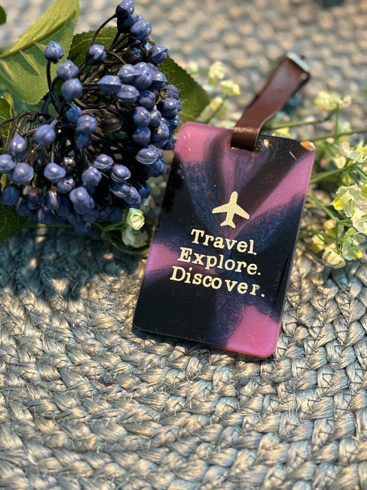 Luggage Tag - Travel. Explore. Discover.