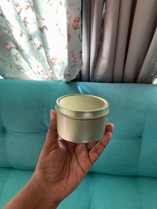 Gold Tin Candle Jar - Set of 17 nos