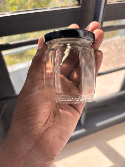 Flower Glass Candle Jar - Set of 7 nos