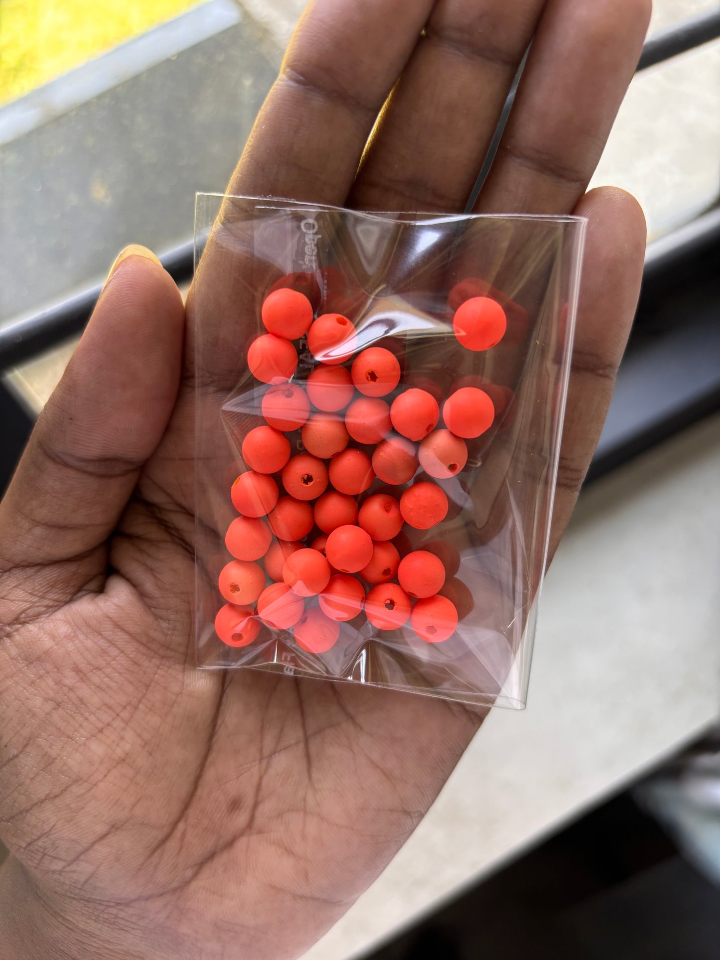 Beads -Orange - T15