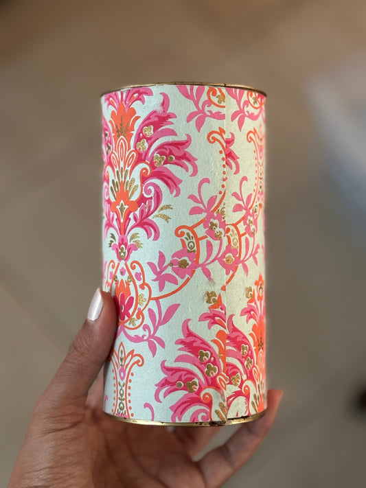 Pink Foiled Cannisters (Design 2) - Set of 5
