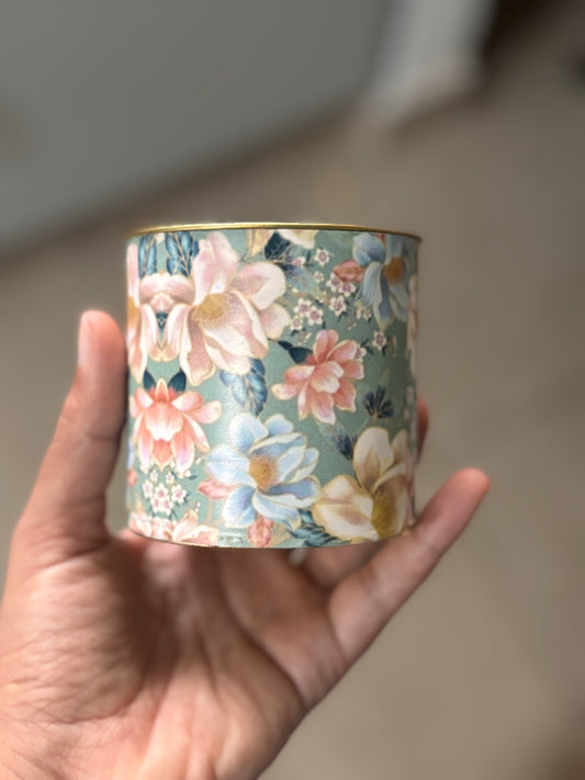 Flower Foiled Cannisters - Set of 3