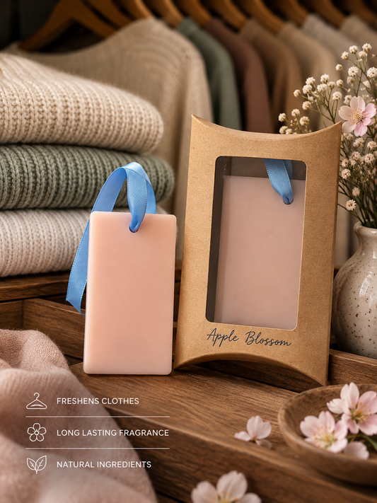Wardrobe Wax Tablet - Apple Blossom Fragrance