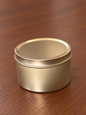 Gold Tin Candle Jar - Set of 2 nos