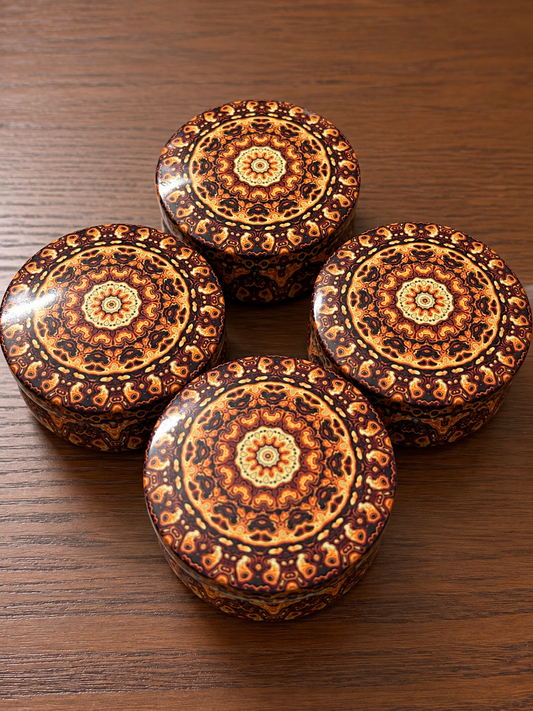 Small Mandala Tin Jars - TYPE 8
