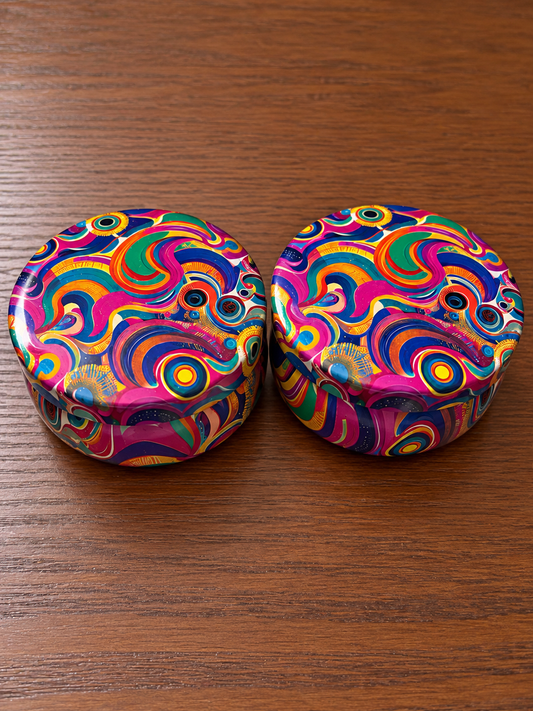 Small Mandala Tin Jars - TYPE 10