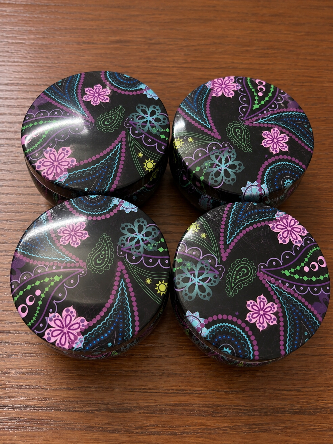 Small Mandala Tin Jars - TYPE 6