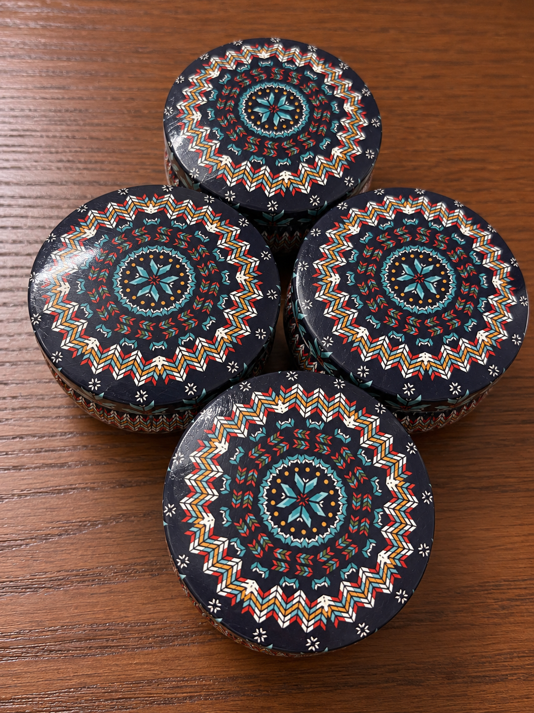 Small Mandala Tin Jars - TYPE 5