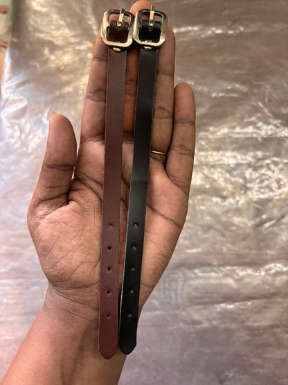Brown & Black Luggage Tag Strap(38 nos)