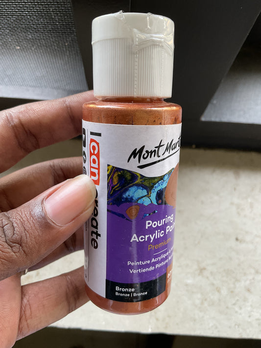 Pouring Paint - Bronze-  60 ml - Sealed Bottle