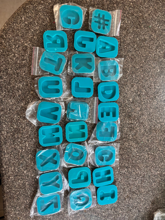 Alphabet Keychain Moulds - A62