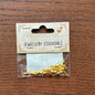 Gold Findings Screw Claps - 12 pieces